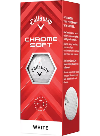 Callaway Golfballen Chroom Zacht 12-Pack, wit