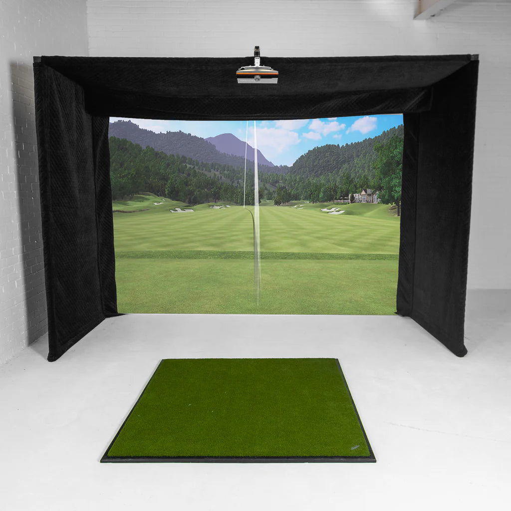 Trackman iO Home GolfTailor Golf-Simulator-Gehäuse-Bundle
