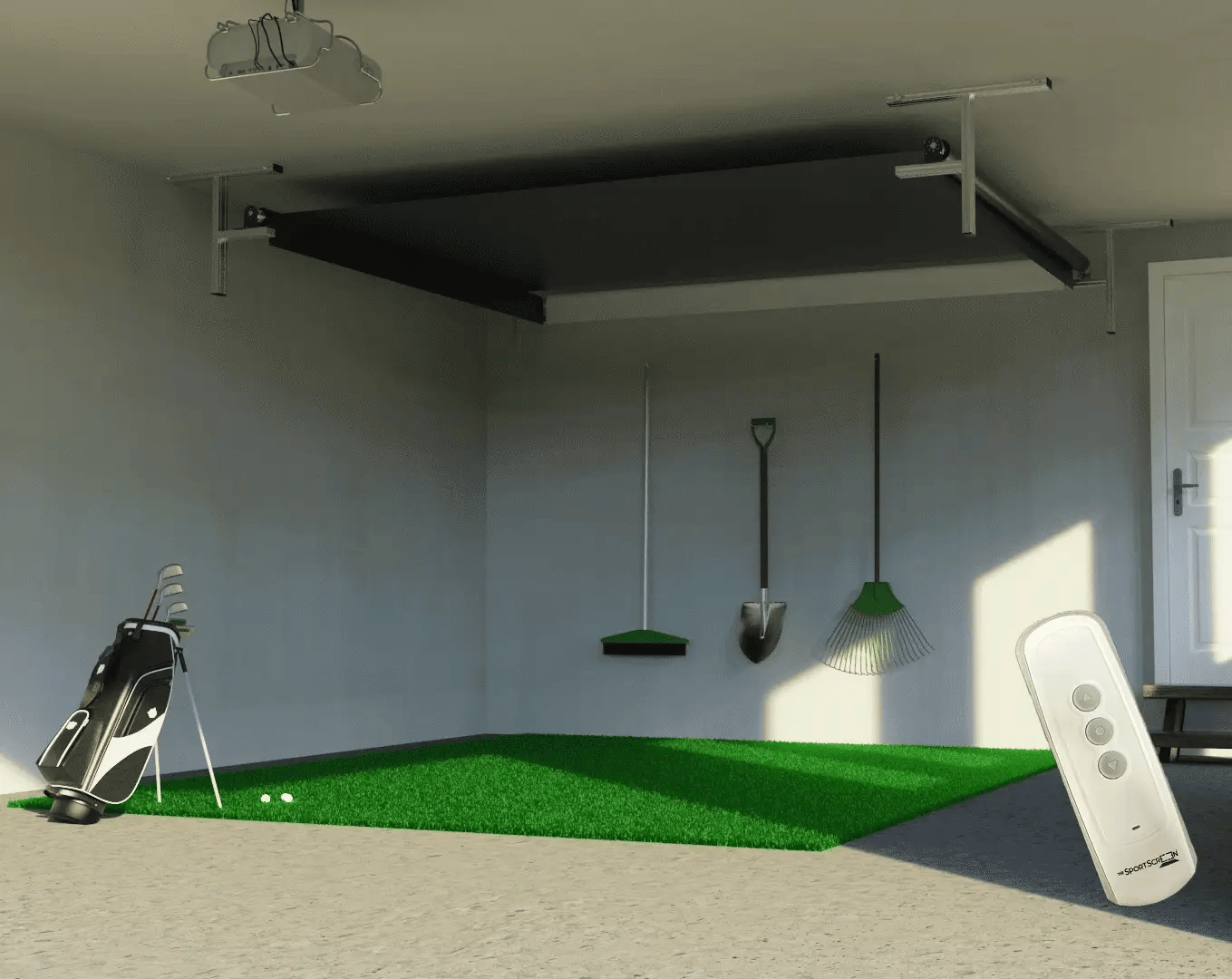 Vanish Retractable Golf Enclosure - Sportscreen - 13H - 3,7m - Remote