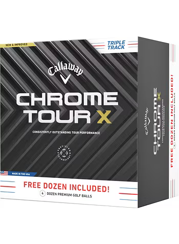 Callaway golfballen Chrome Tour X Triple Track 48-pack, wit