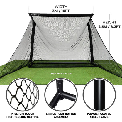 SimSpace Wide Deluxe Oefennet + Impact Screen