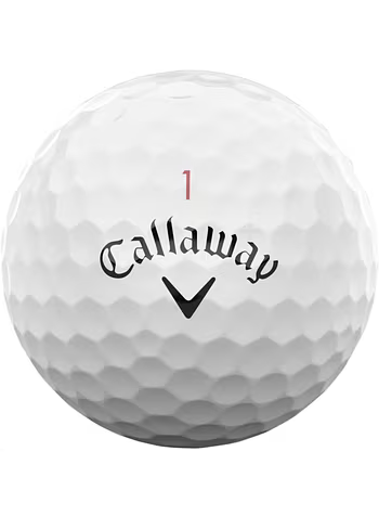 Callaway Golfballen Chroom Zacht 12-Pack, wit