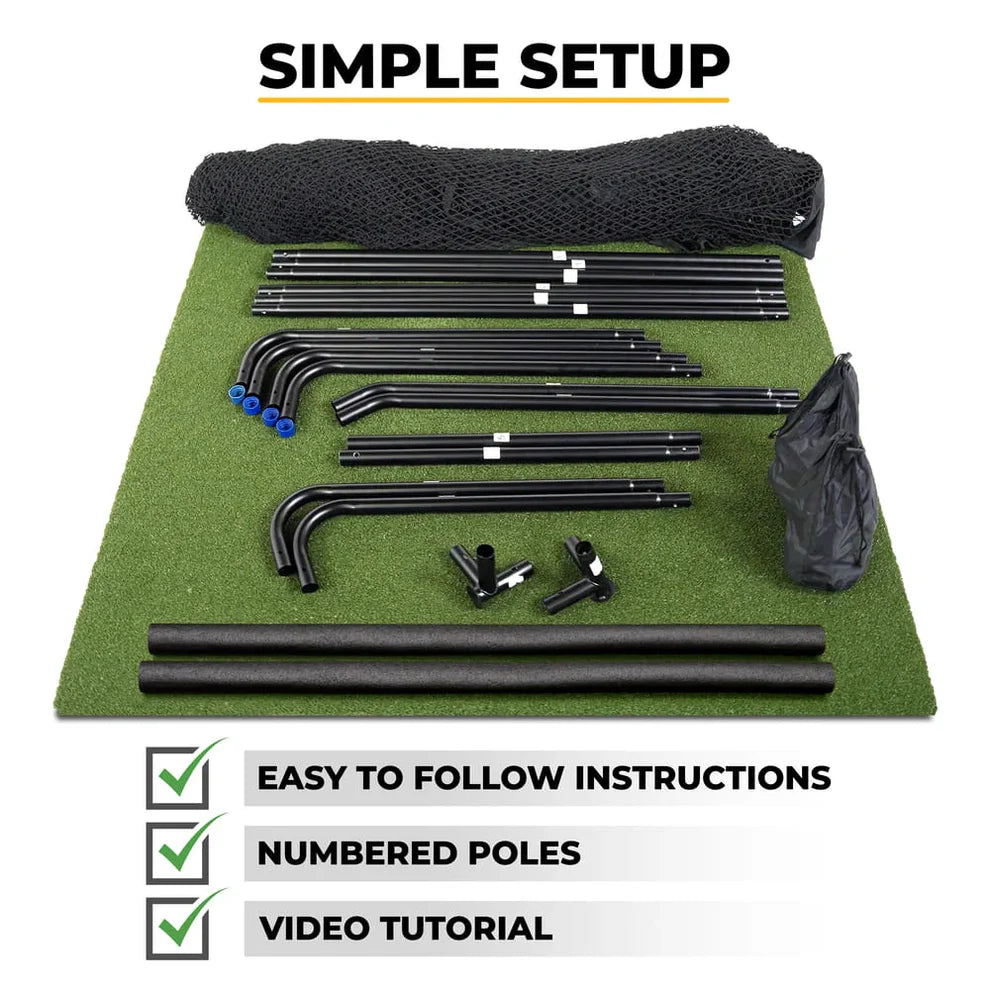 SimSpace Wide Deluxe Oefennet + Impact Screen
