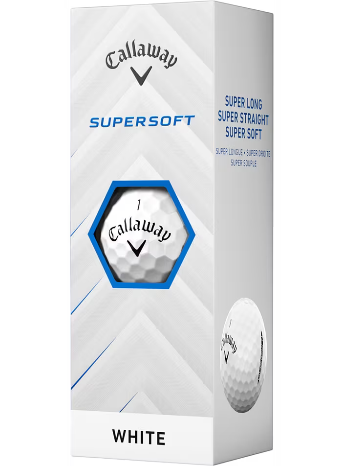 Callaway Golfballen Supersoft 12-pack, wit