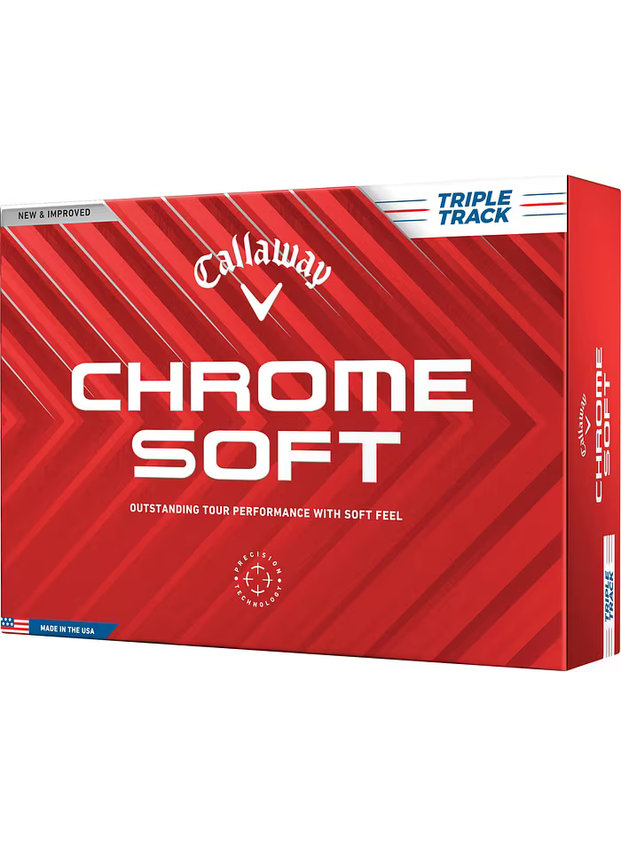 Callaway Chroom Zacht Drievoudig Spoor 12-Pak, wit