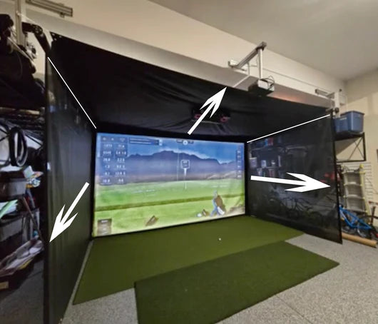 Vanish Retractable Golf Enclosure - Sportscreen - 13H - 3,7m - Remote