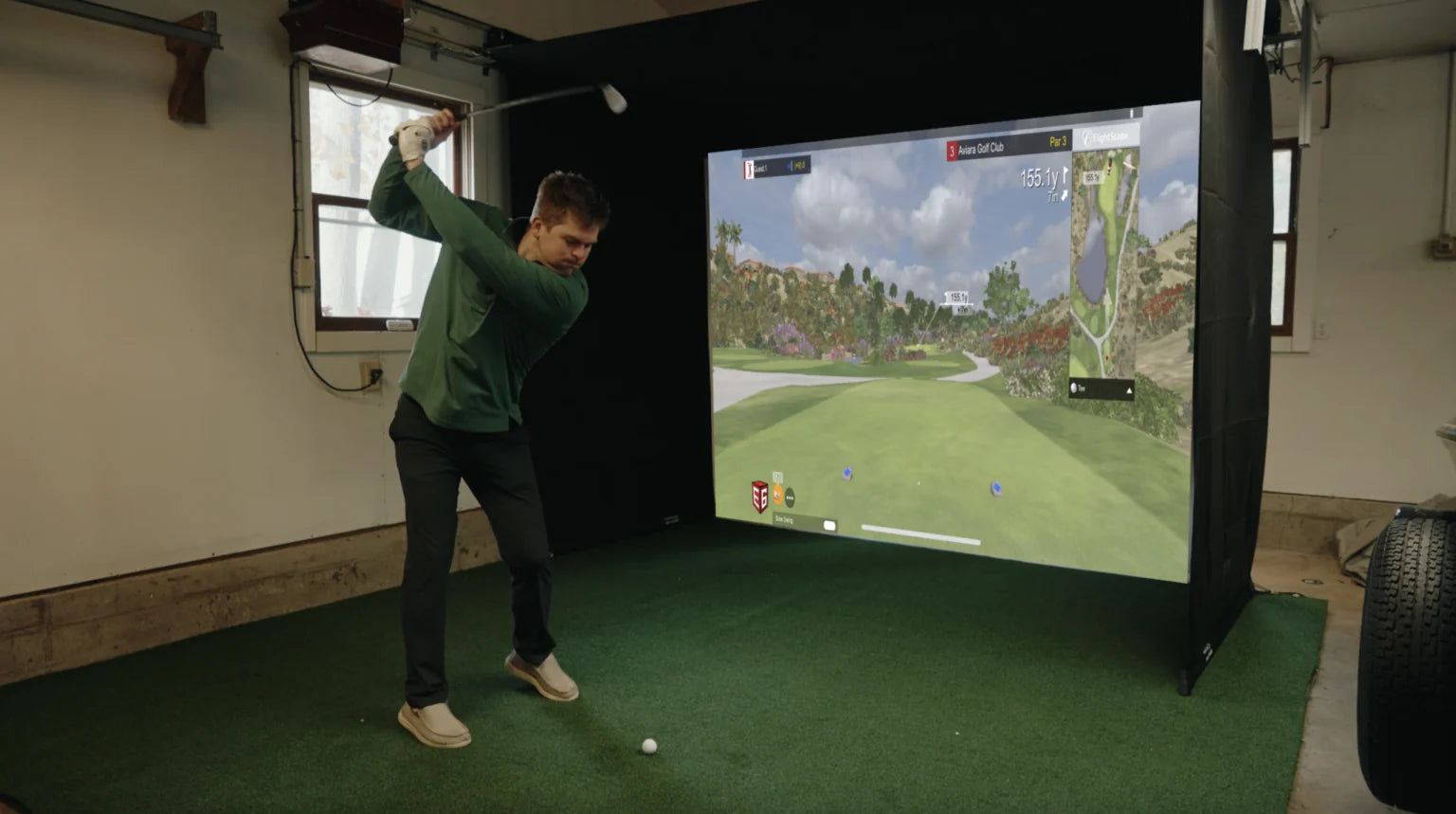 Vanish Retractable Golf Enclosure - Sportscreen - 13H - 3,7m - Remote