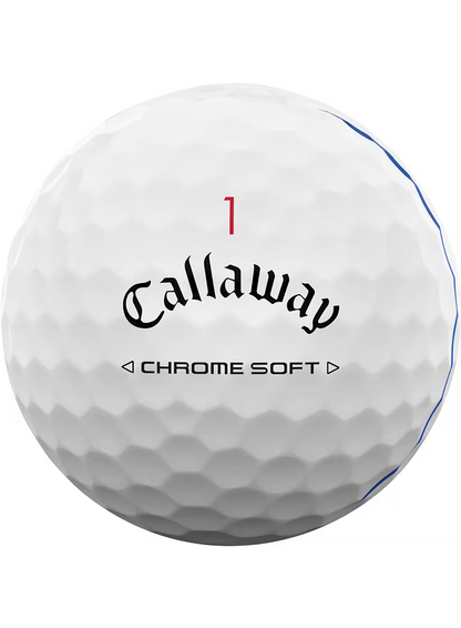 Callaway Chroom Zacht Drievoudig Spoor 12-Pak, wit