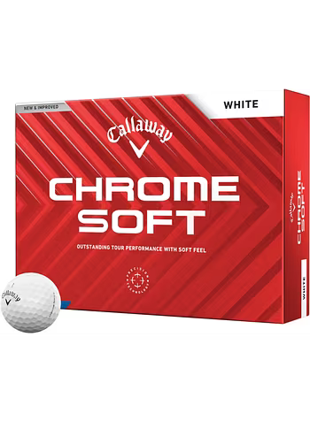 Callaway Golfballen Chroom Zacht 12-Pack, wit